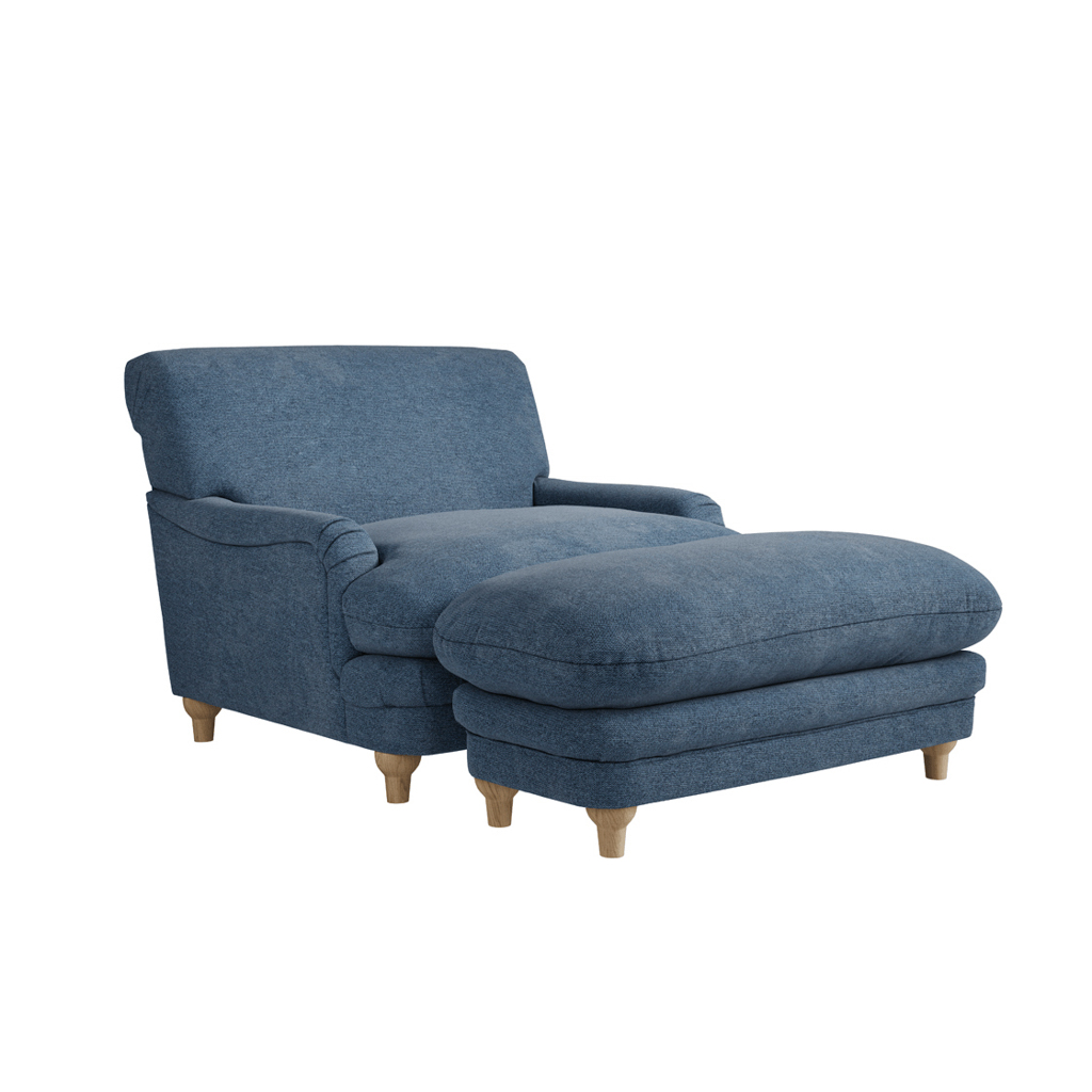 PLUMPTON CHAIR DENIM BLUE WEAVE - Image 6