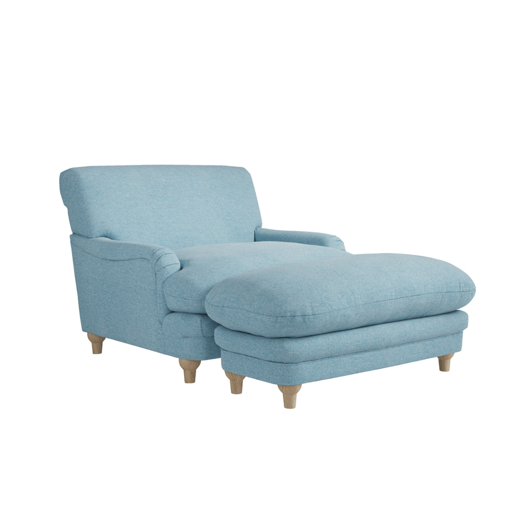 PLUMPTON CHAIR DUCK EGG BLUE WEAVE - Image 6