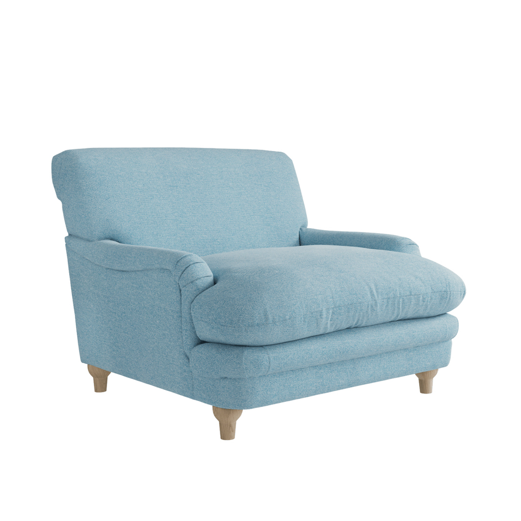 PLUMPTON CHAIR DUCK EGG BLUE WEAVE - Image 3