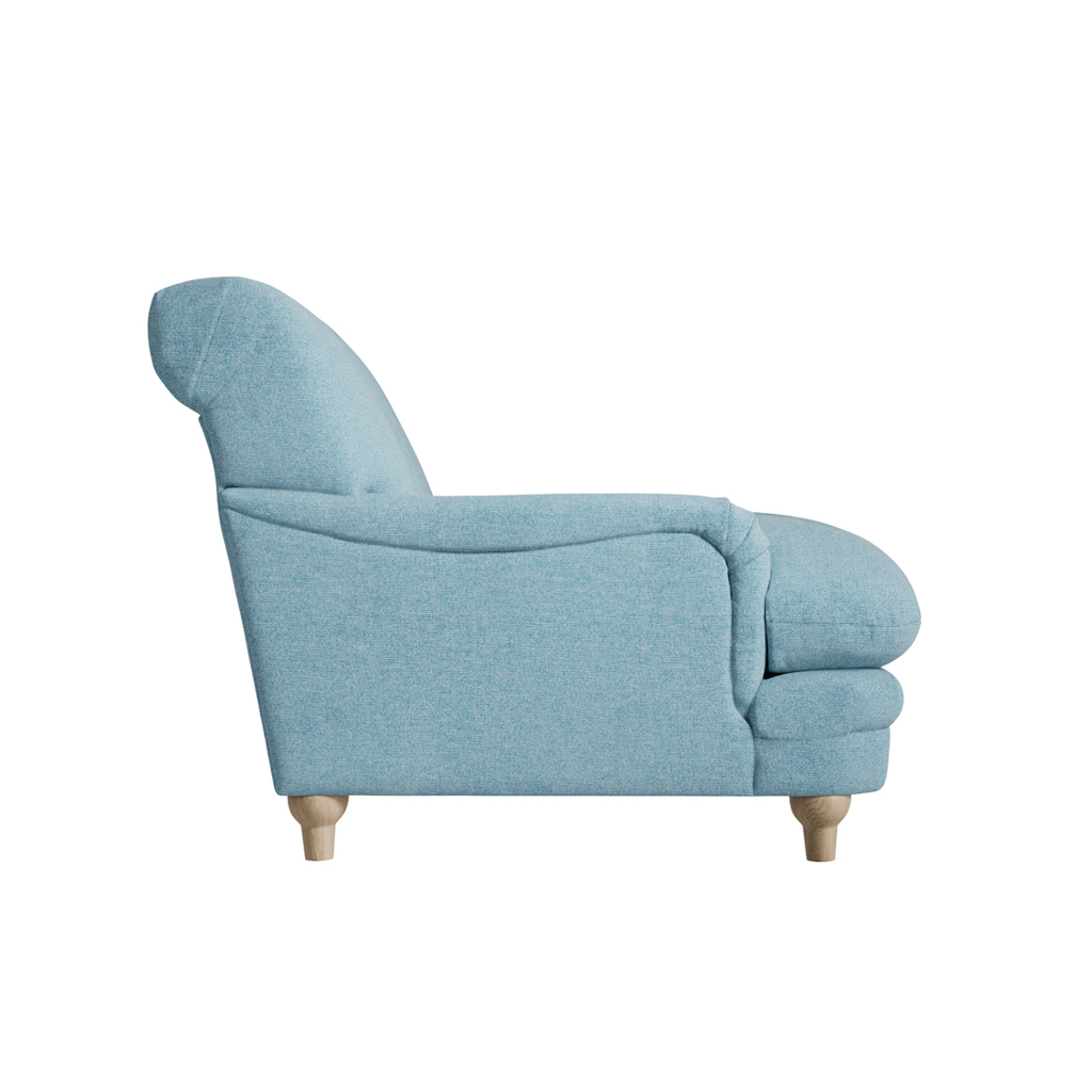 PLUMPTON CHAIR DUCK EGG BLUE WEAVE - Image 4