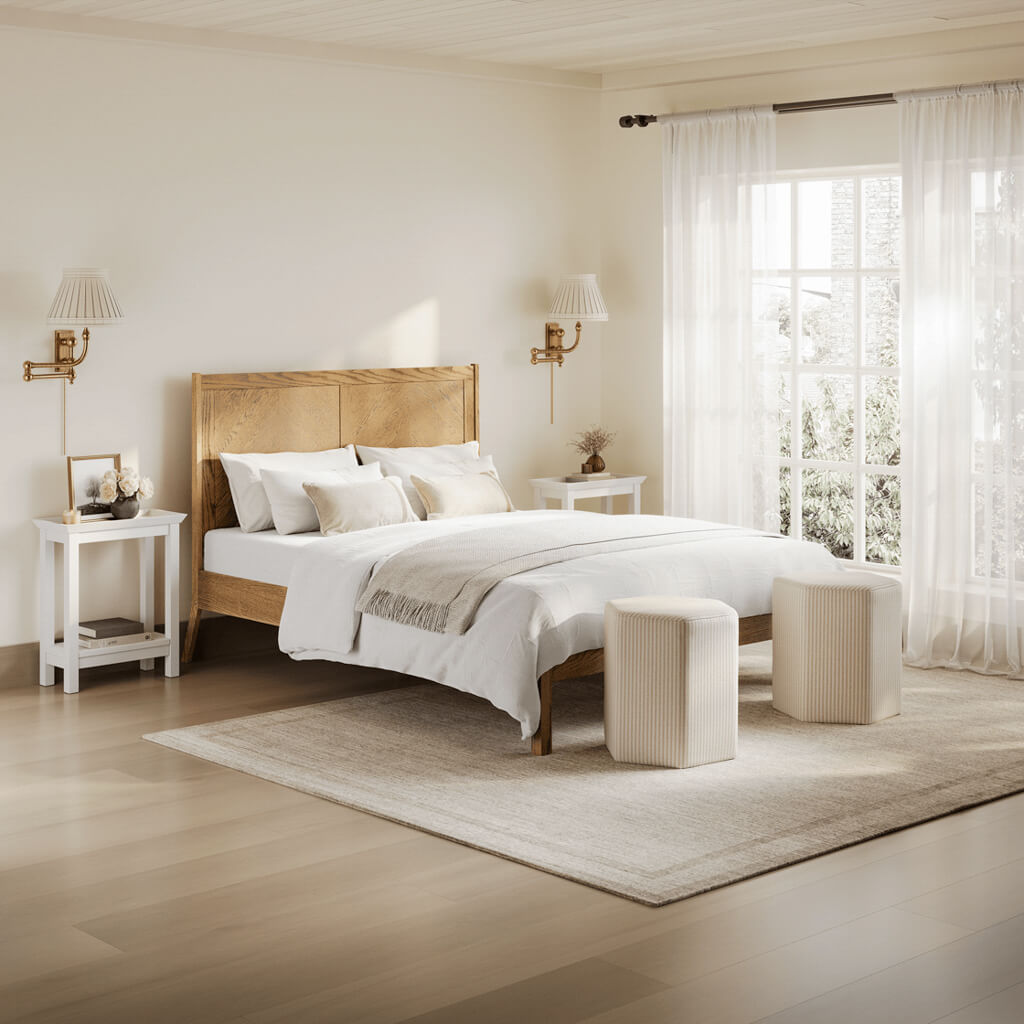 PALMS SMOKED KING SIZE BED