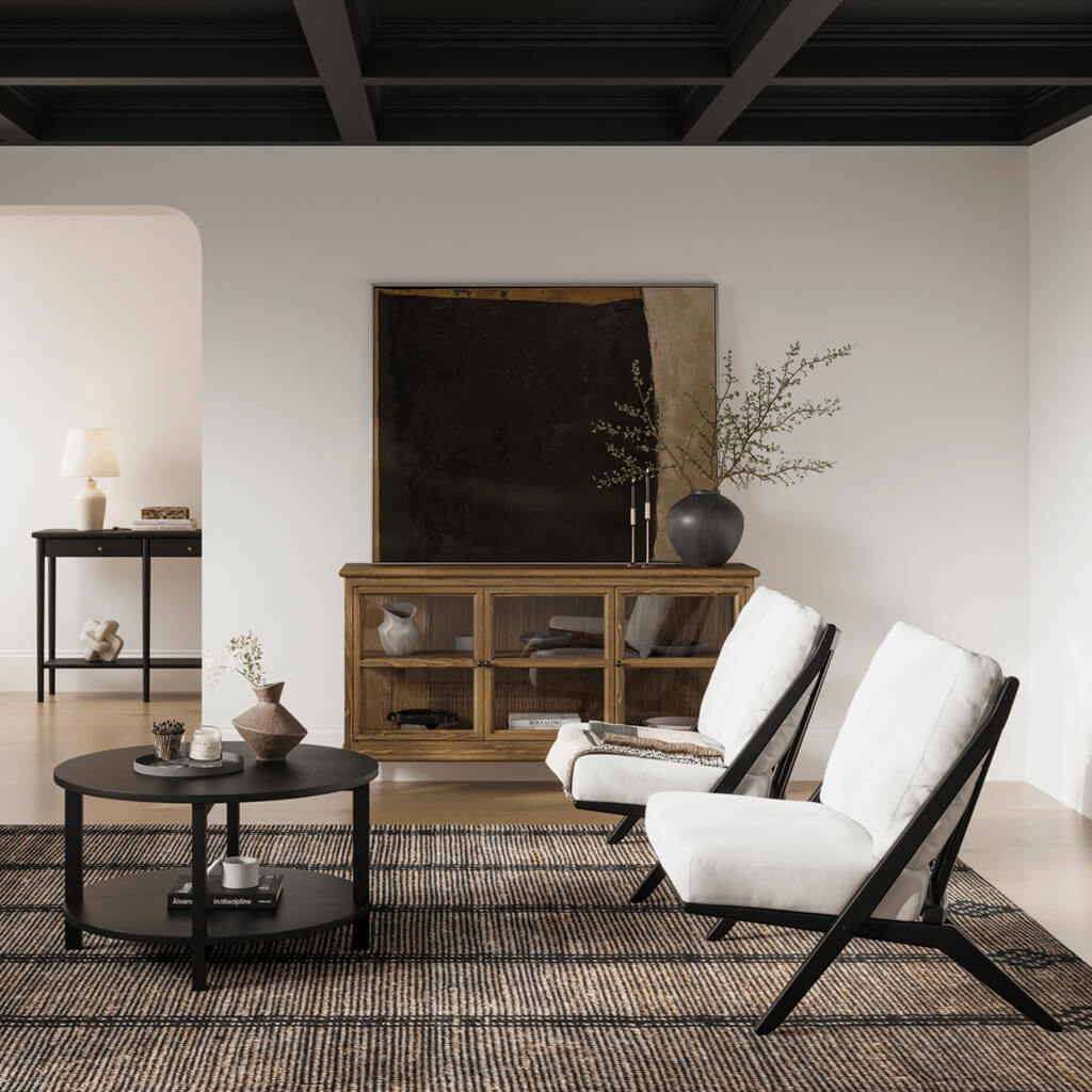 WESTBROOK BLACK COFFEE TABLE