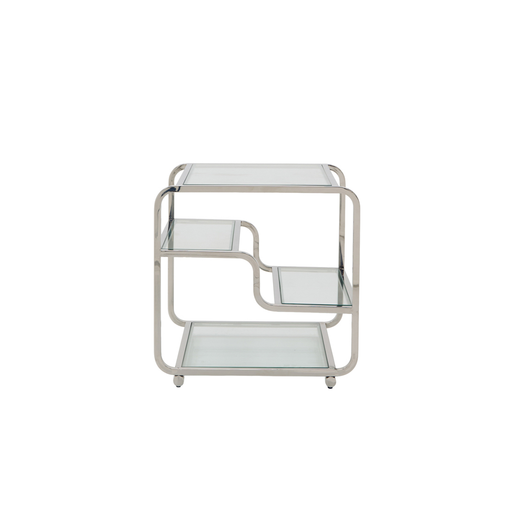 WEST CHROME SIDE TABLE - Image 2