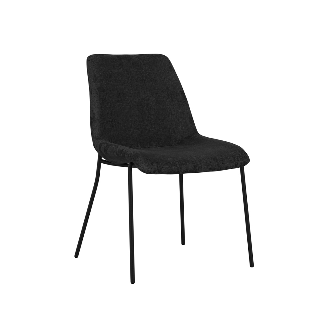 Antibes Black Dining Table 4 Carlo Black Chairs - Image 7
