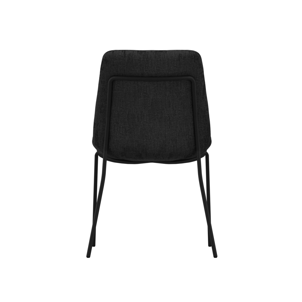 Antibes Black Dining Table 4 Carlo Black Chairs - Image 9