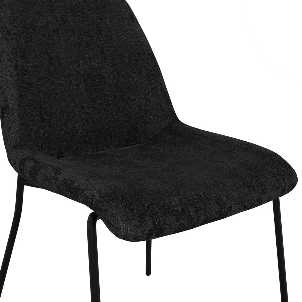 Antibes Black Dining Table 4 Carlo Black Chairs - Image 10
