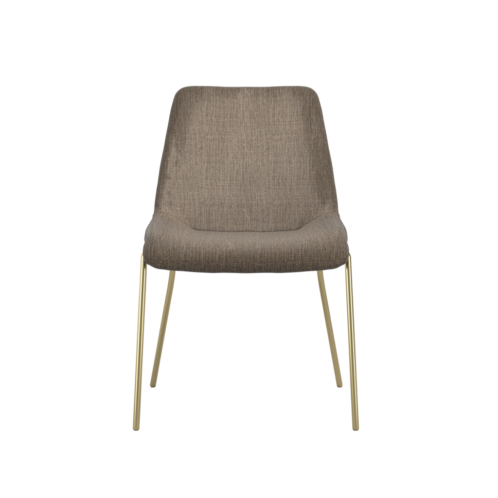 Antibes Gold Dining Table 4 Carlo Taupe Chairs - Image 6