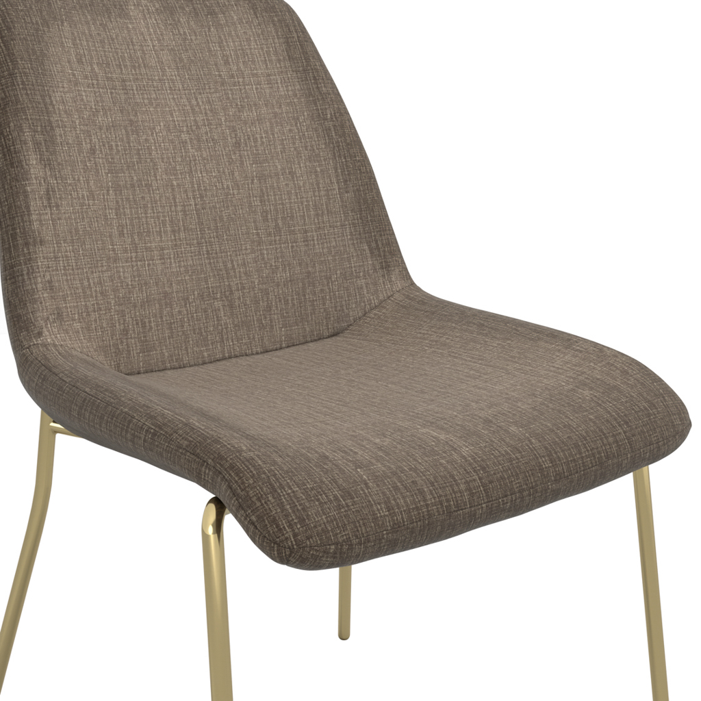 Antibes Gold Dining Table 4 Carlo Taupe Chairs - Image 10