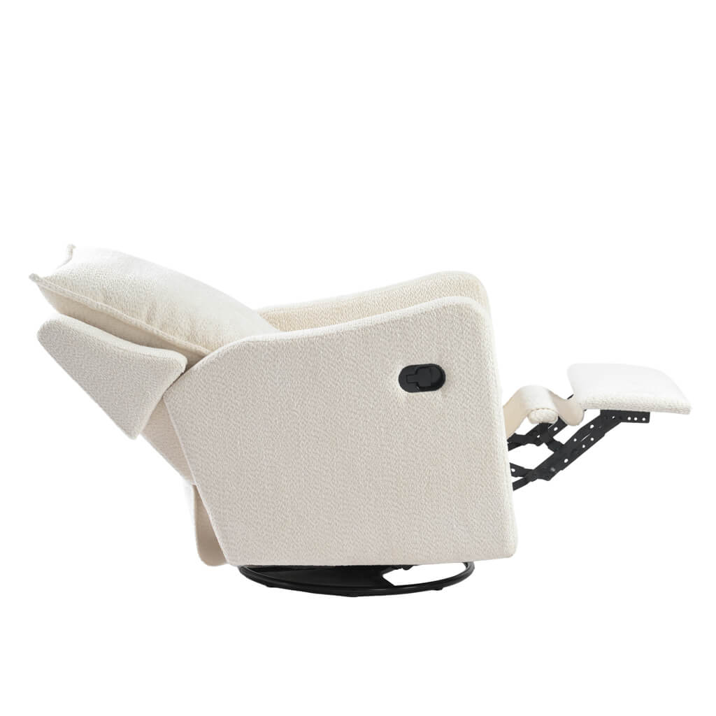 NESTLER NURSING CHAIR OFF WHITE BOUCLE - Image 5