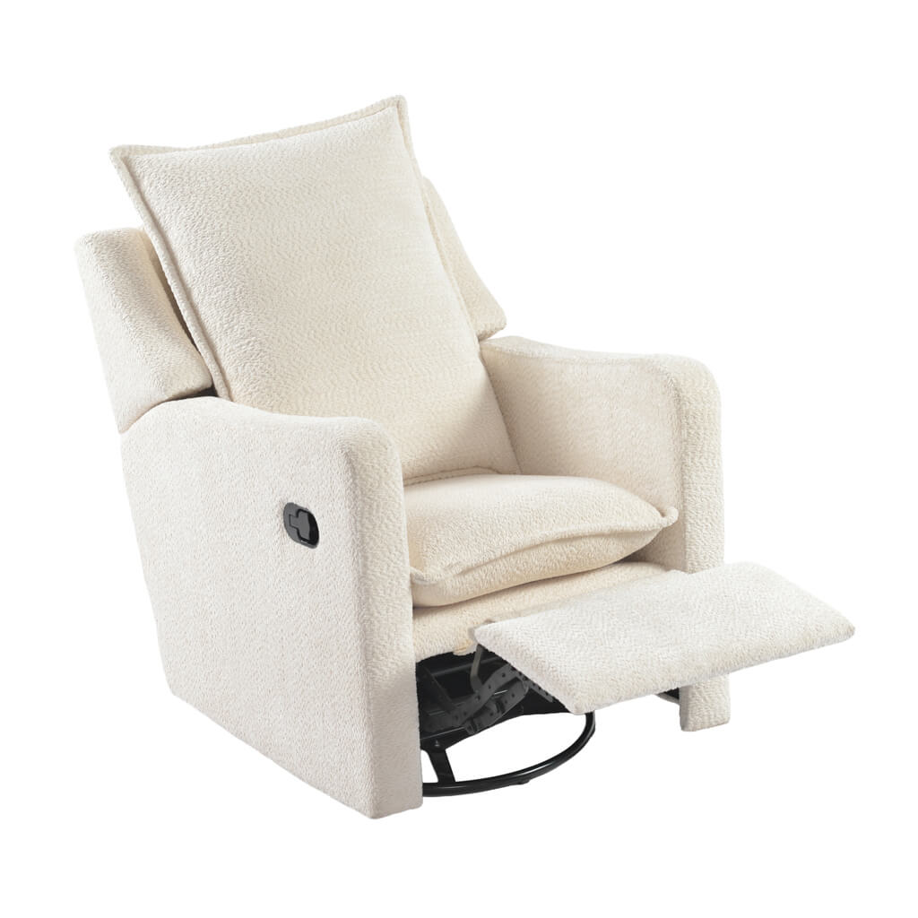 NESTLER NURSING CHAIR OFF WHITE BOUCLE - Image 6