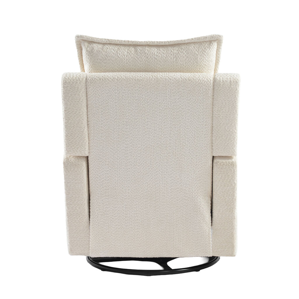 NESTLER NURSING CHAIR OFF WHITE BOUCLE - Image 7
