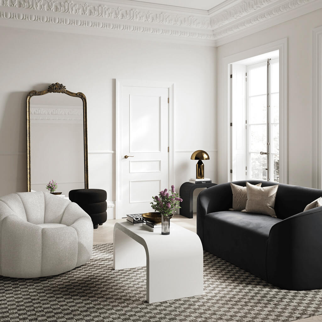 NAO IVORY SWIVEL CHAIR