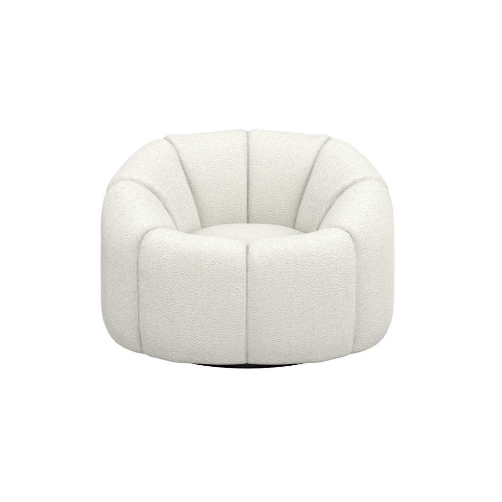 NAO IVORY SWIVEL CHAIR - Image 2
