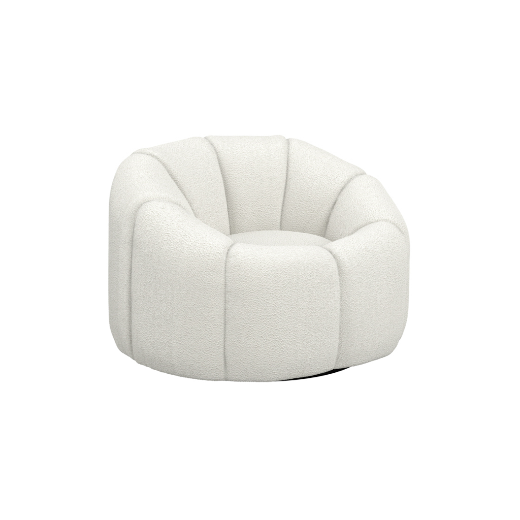 NAO IVORY SWIVEL CHAIR - Image 3