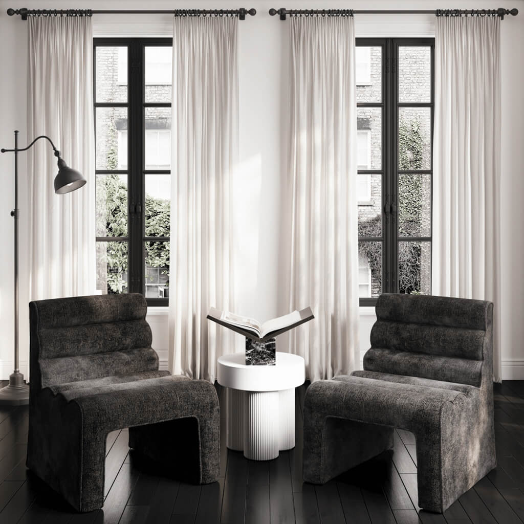 NAMI BLACK ACCENT CHAIR