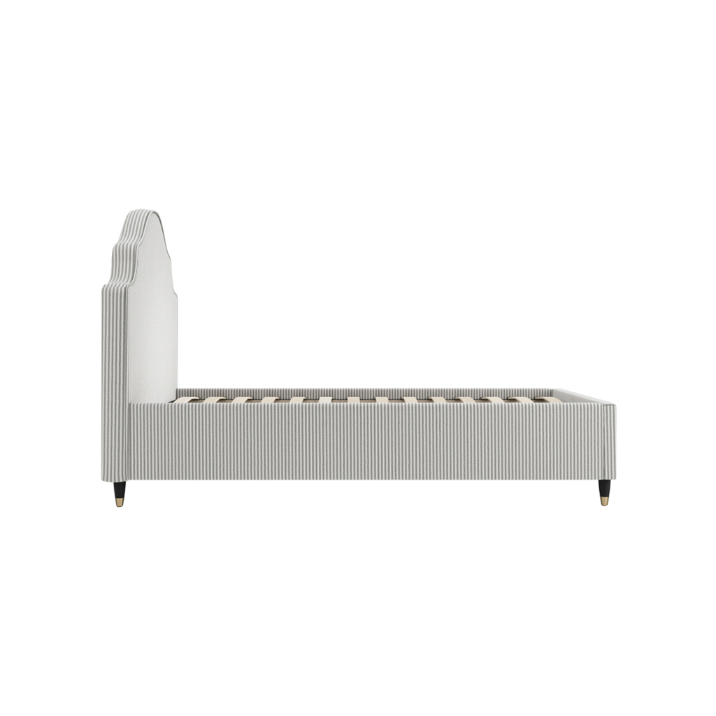 MONTEREY GREY THIN STRIPE SINGLE BED - Image 5