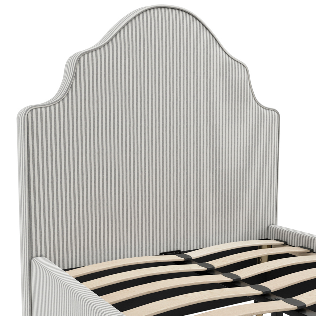 MONTEREY GREY THIN STRIPE SINGLE BED - Image 6