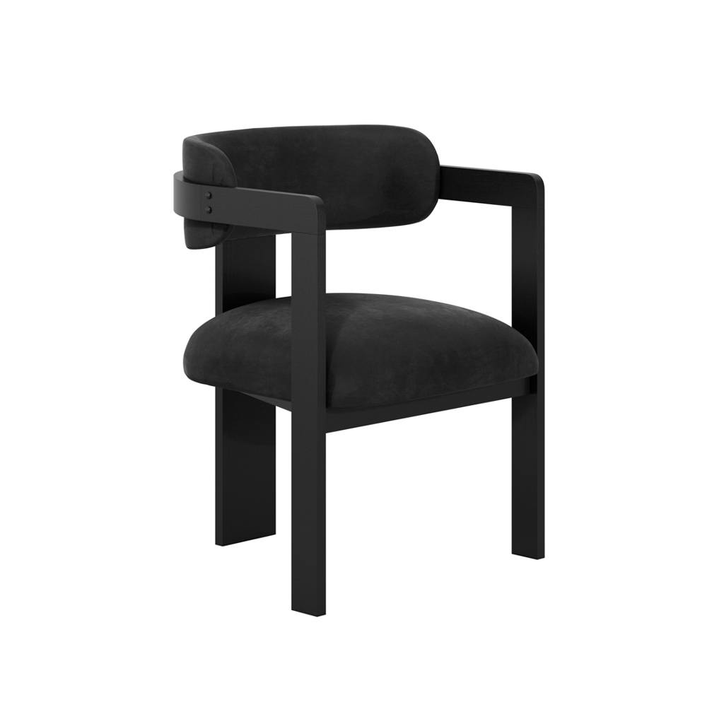 MAI BLACK / BLACK DINING CHAIR - Image 2
