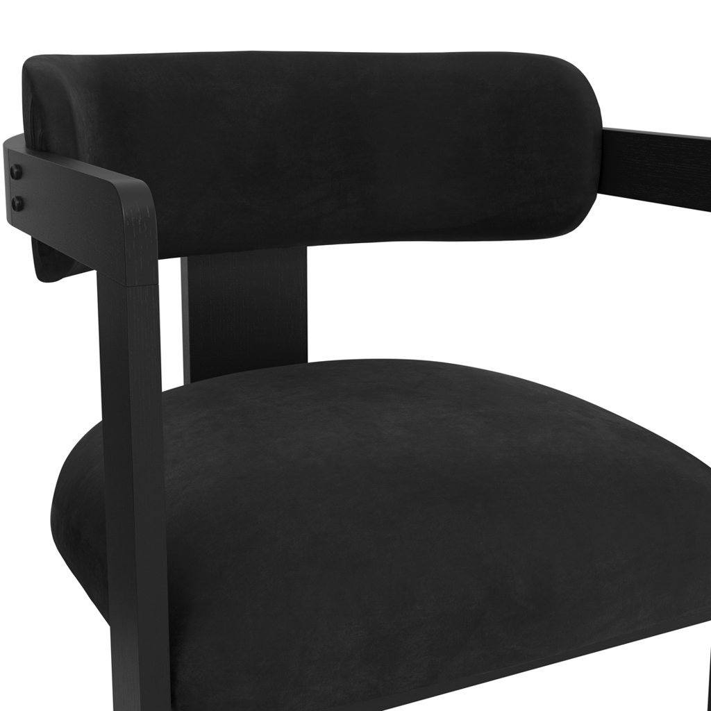 MAI BLACK / BLACK DINING CHAIR - Image 6