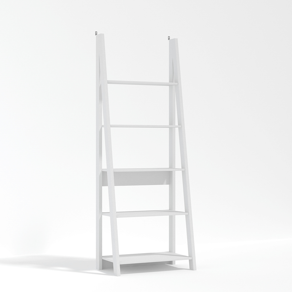 TIVA LADDER BOOKCASE WHITE - Image 2