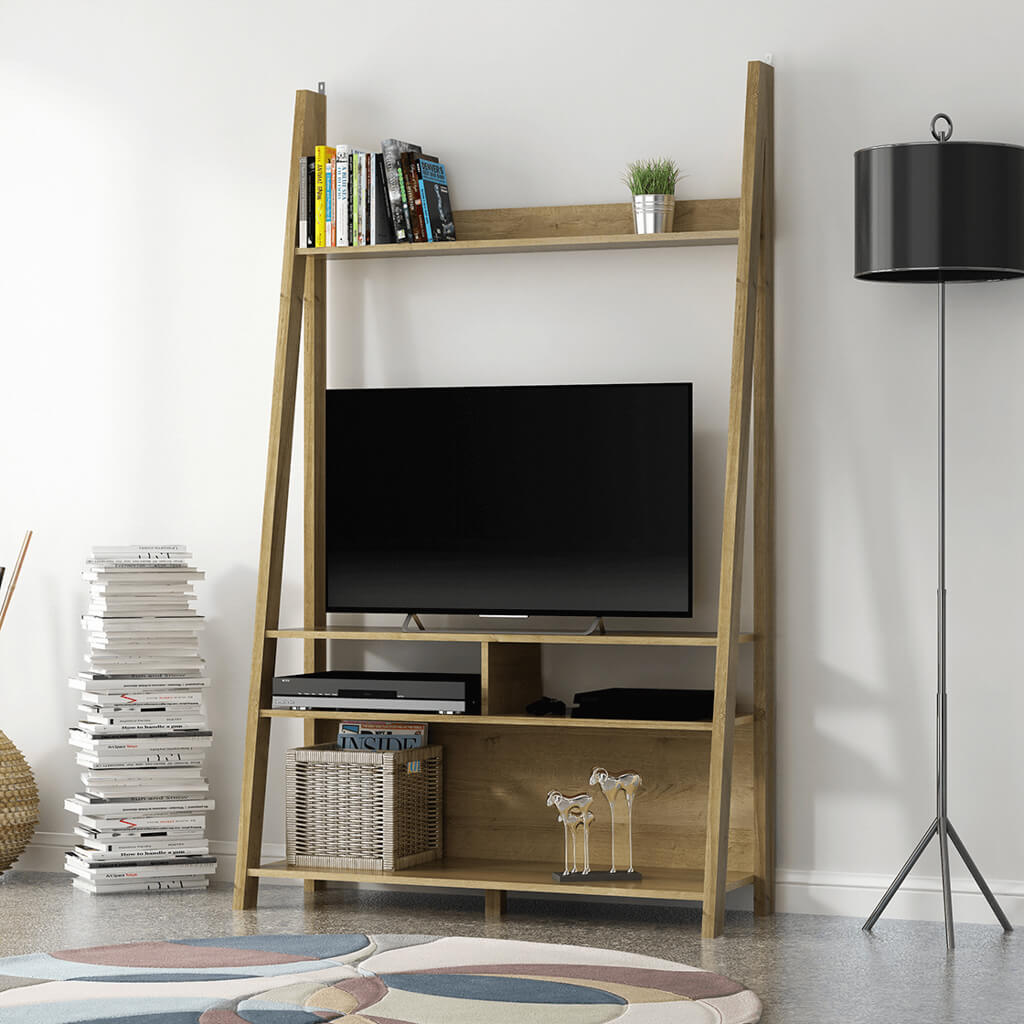 TIVA LADDER TV UNIT OAK