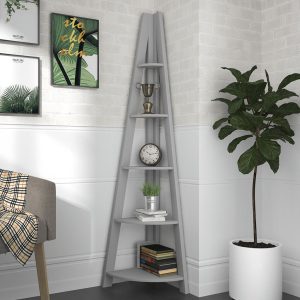 TIVA CORNER LADDER SHELVING GREY