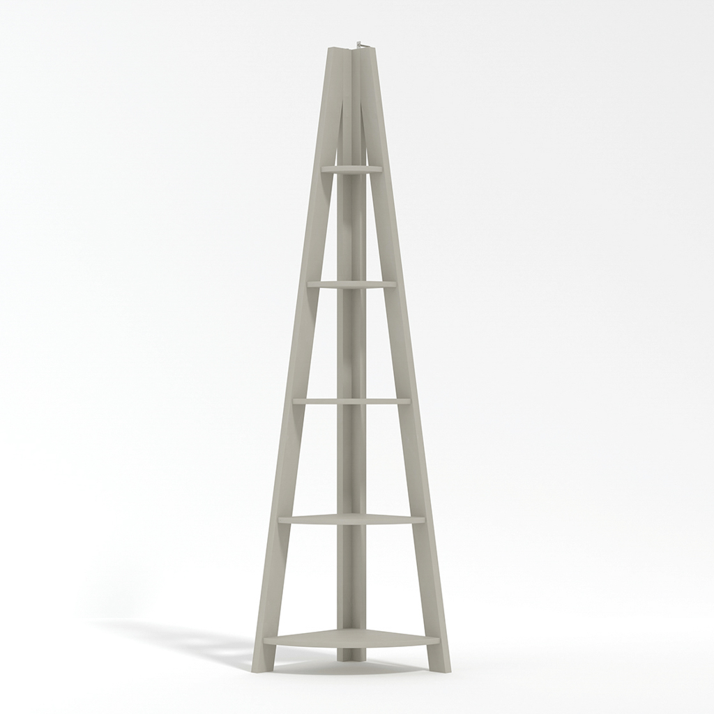 TIVA CORNER LADDER SHELVING GREY - Image 2