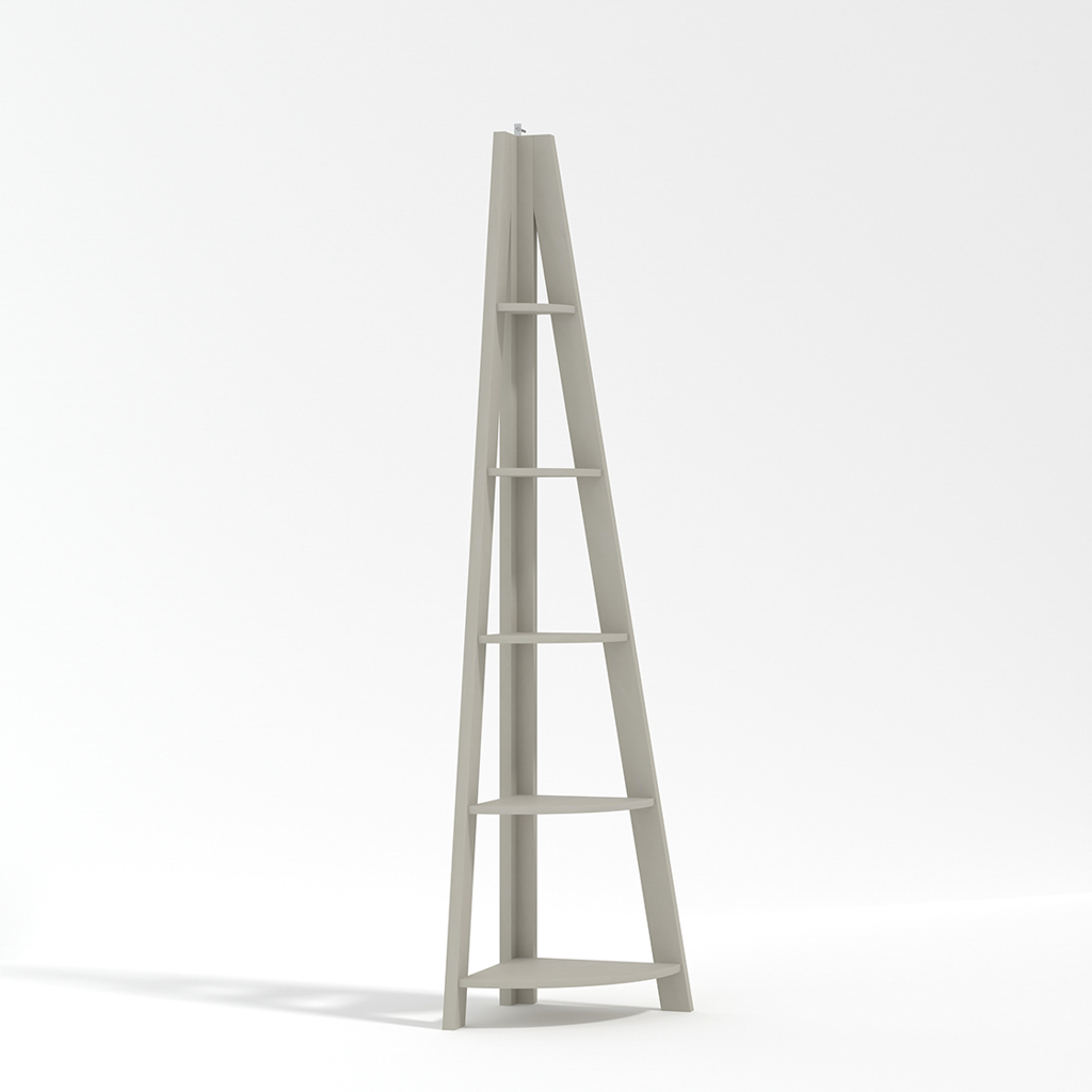TIVA CORNER LADDER SHELVING GREY - Image 3