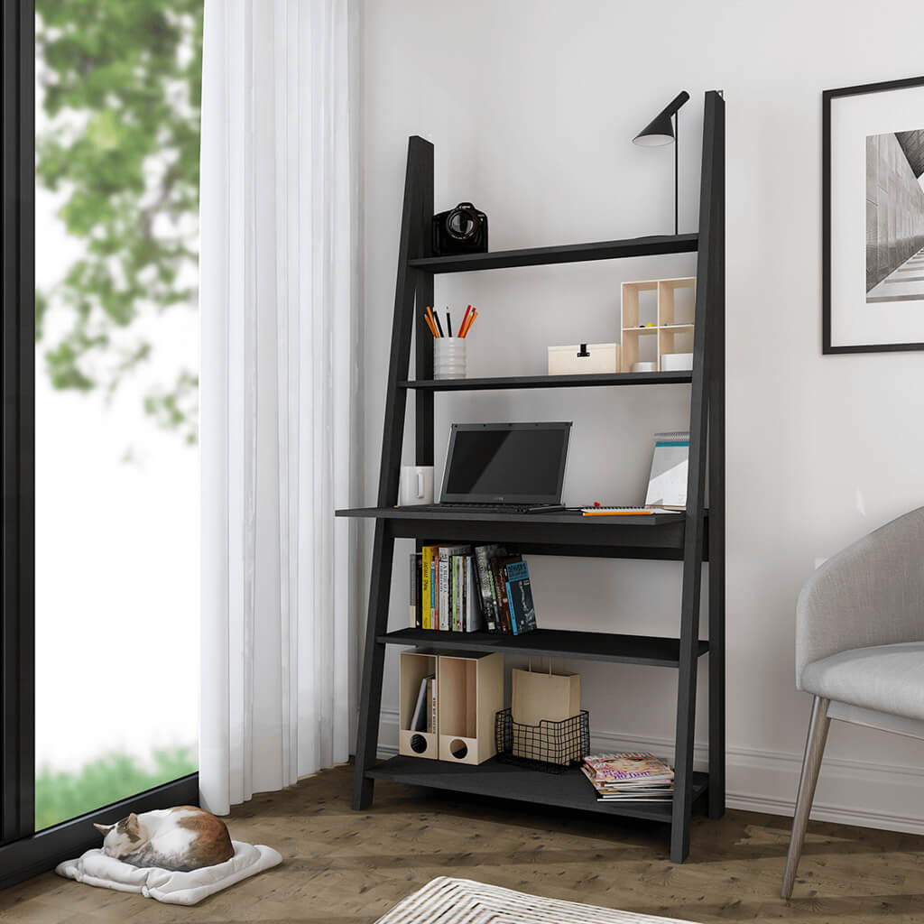 TIVA LADDER DESK BLACK