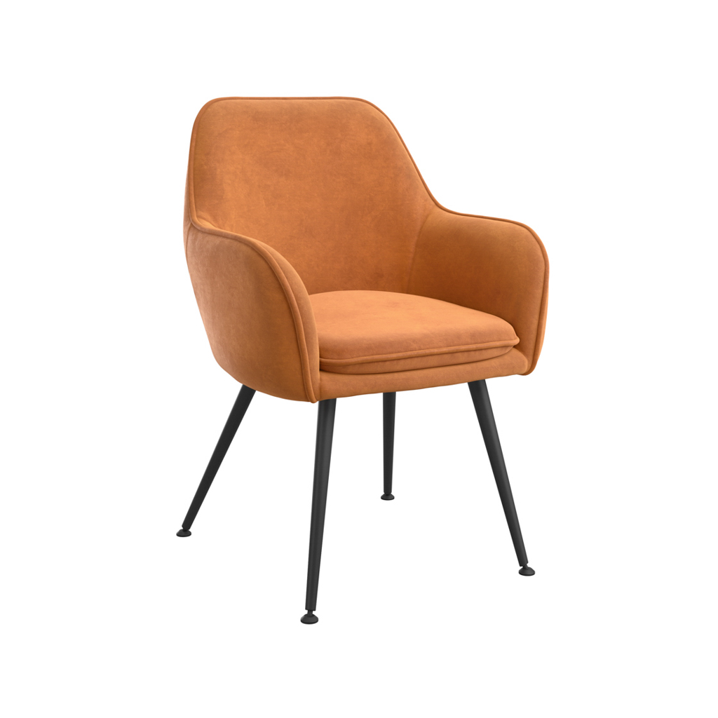 TARA BURNT RUST DINING CHAIR (2 PER PACK) - Image 3