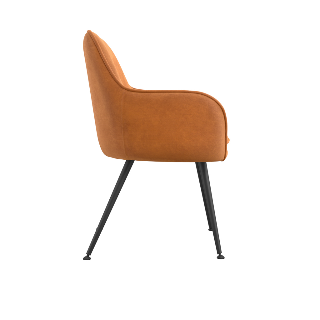 TARA BURNT RUST DINING CHAIR (2 PER PACK) - Image 4