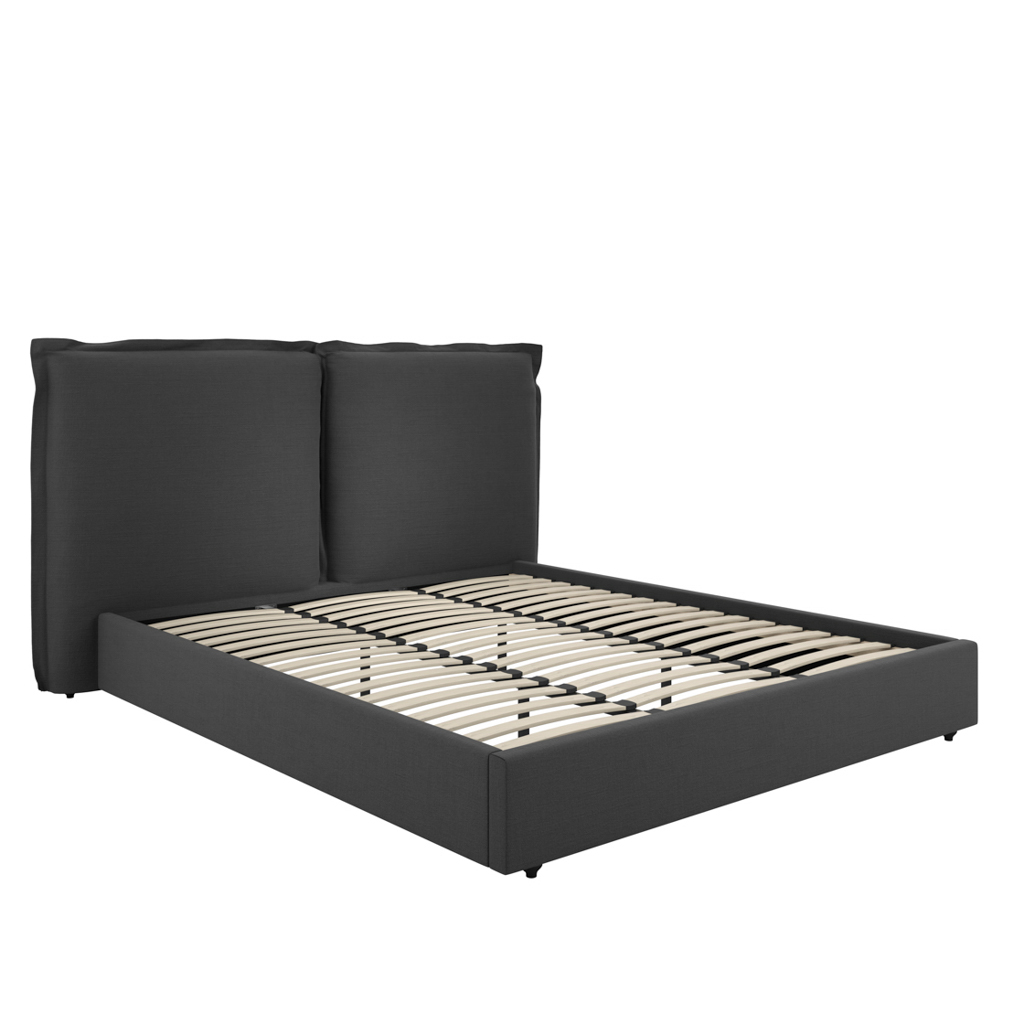 SUNDAY DEEP GREY SUPER KING SIZE BED - Image 3
