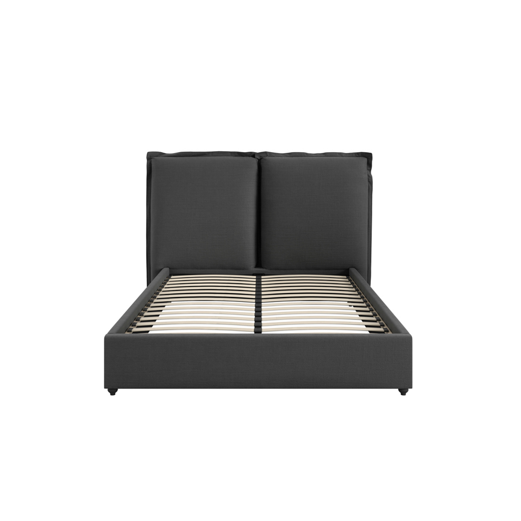 SUNDAY DEEP GREY DOUBLE BED - Image 2