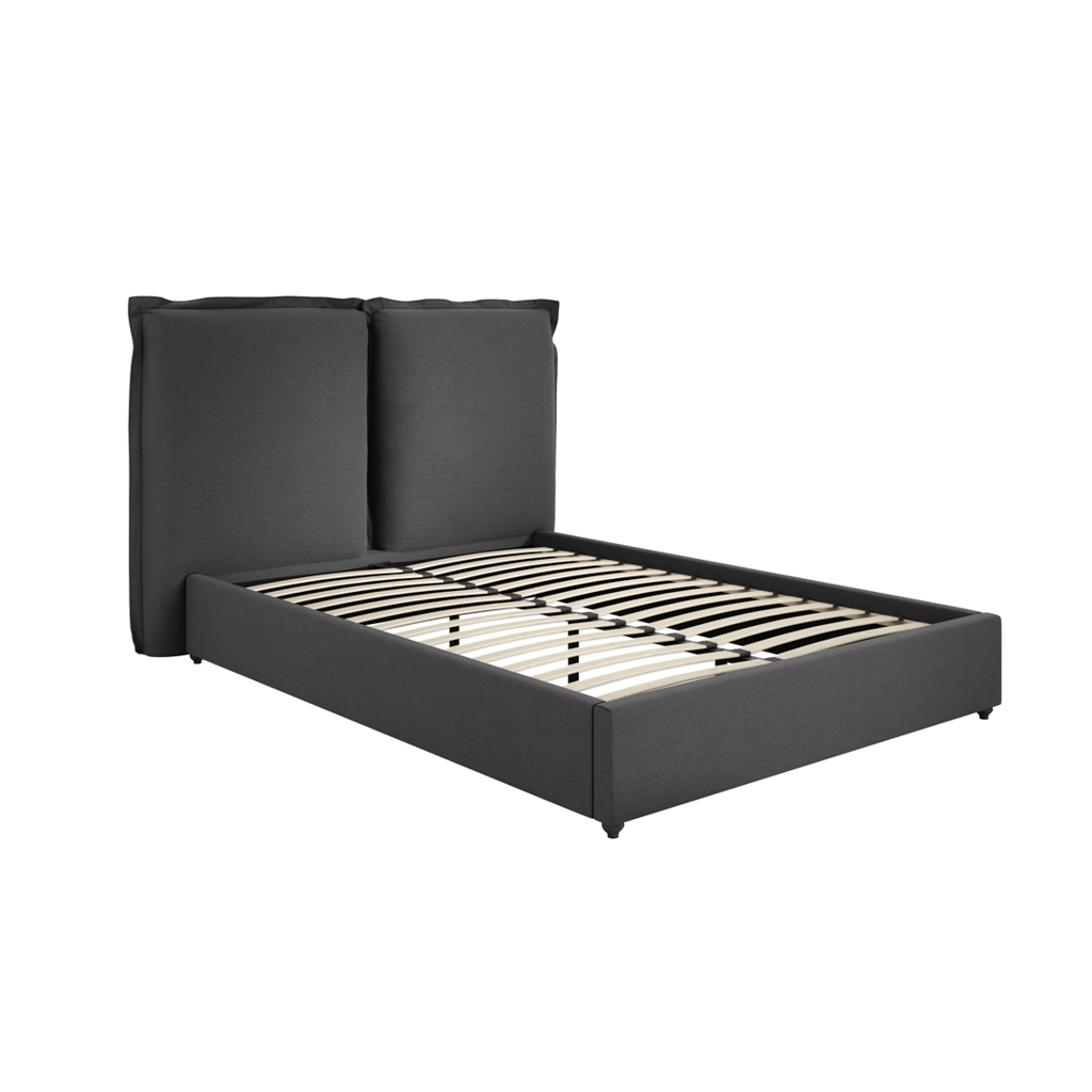 SUNDAY DEEP GREY DOUBLE BED - Image 3