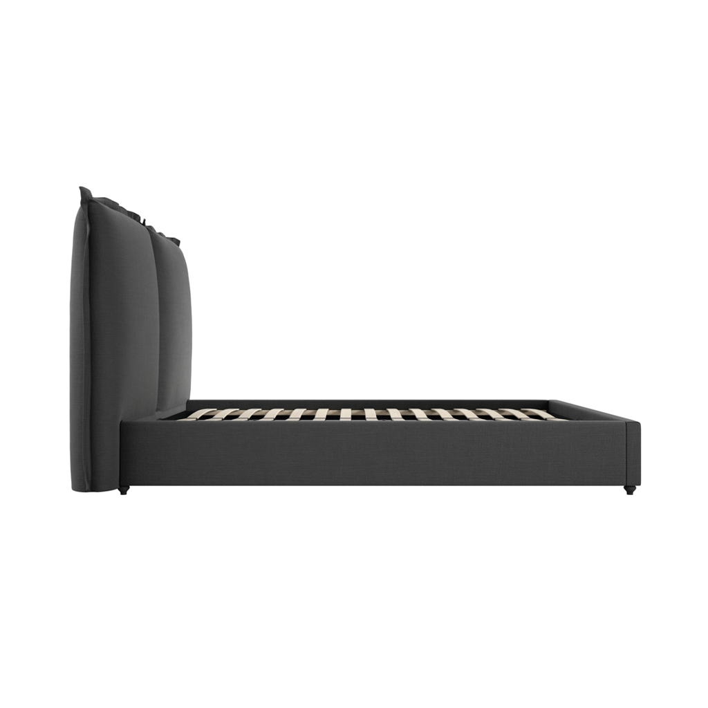 SUNDAY DEEP GREY DOUBLE BED - Image 4