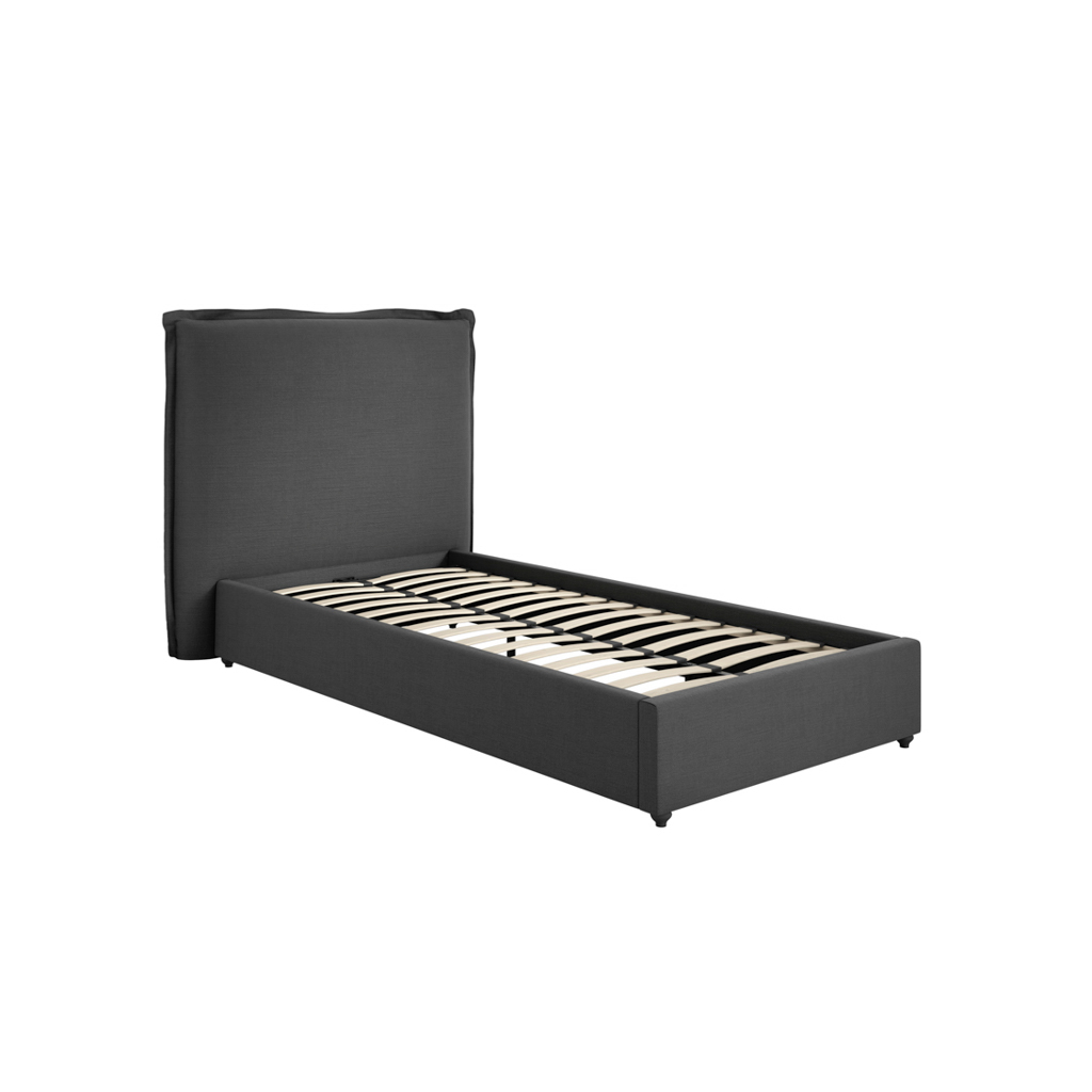 SUNDAY DEEP GREY SINGLE BED - Image 3