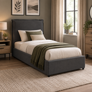 SUNDAY DEEP GREY SINGLE BED