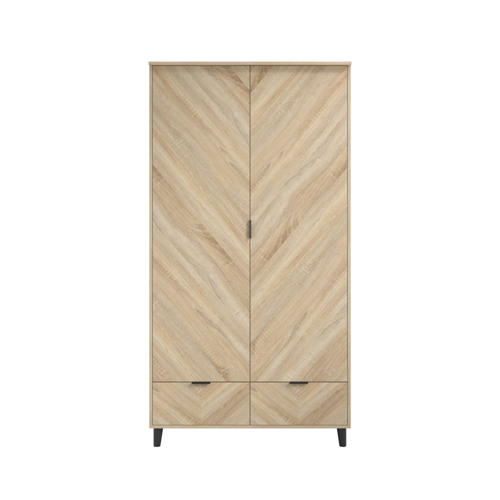 STOCKHOLM CHEVRON 2 DOOR WARDROBE - Image 2