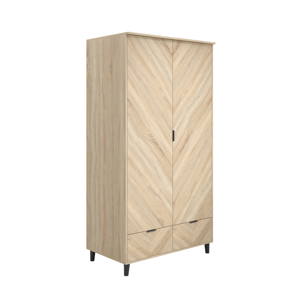 STOCKHOLM CHEVRON 2 DOOR WARDROBE - Image 3
