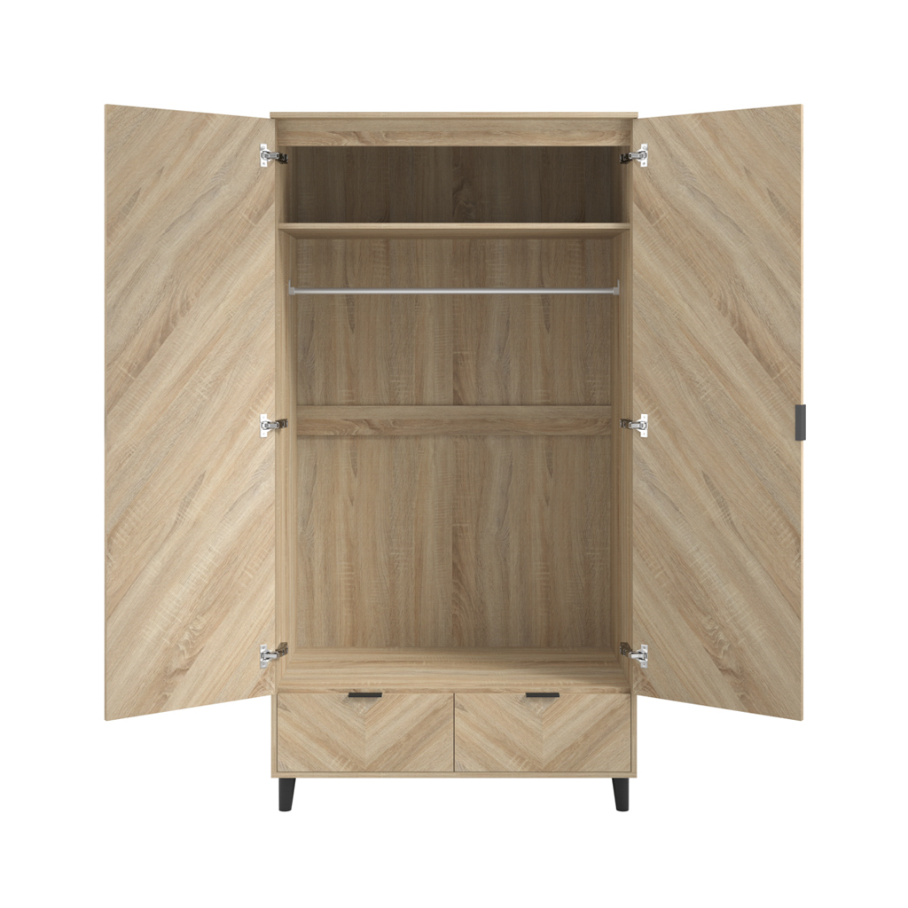 STOCKHOLM CHEVRON 2 DOOR WARDROBE - Image 5