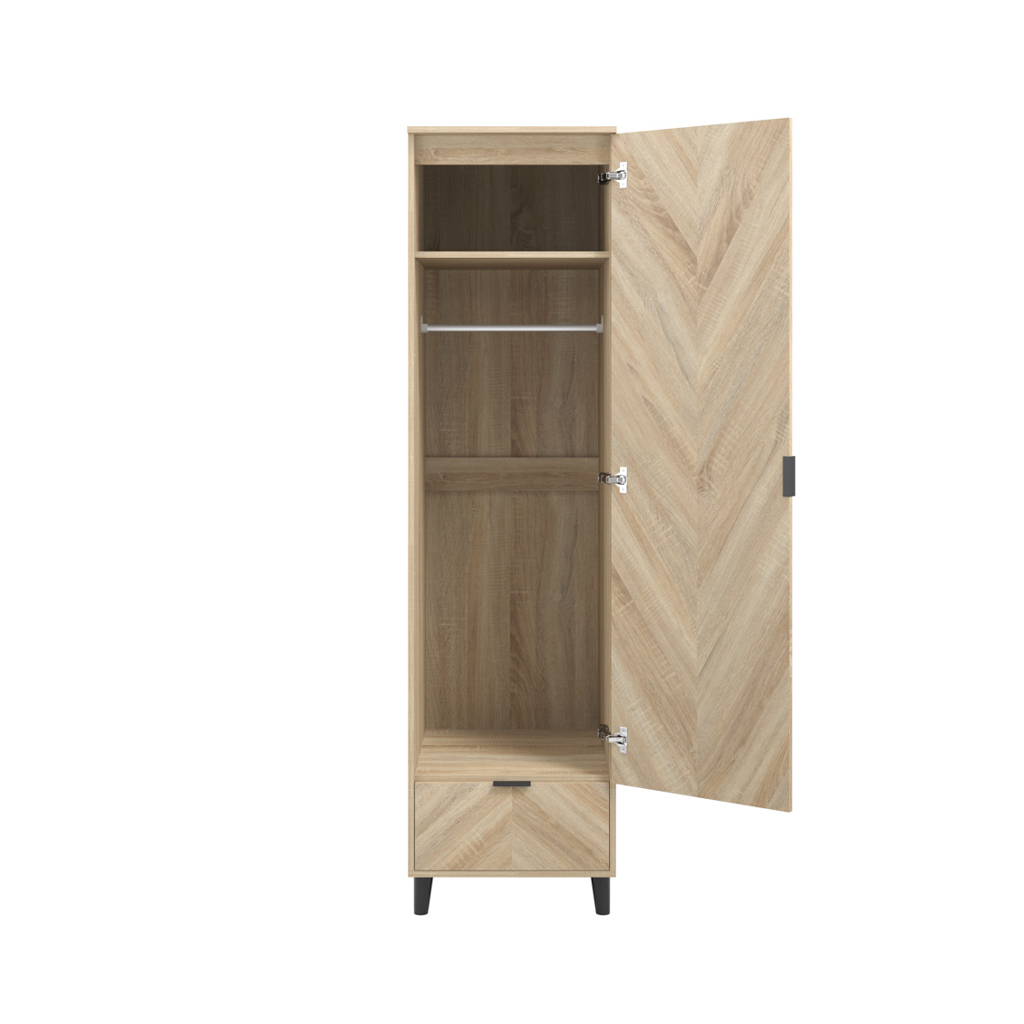 STOCKHOLM CHEVRON 1 DOOR WARDROBE - Image 5
