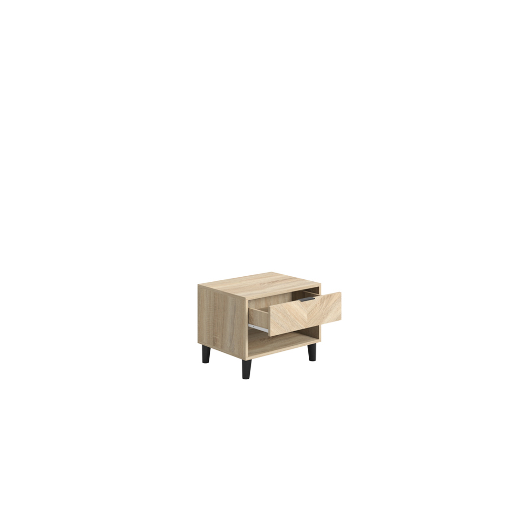 STOCKHOLM CHEVRON 1 DR BEDSIDE CABINET - Image 5
