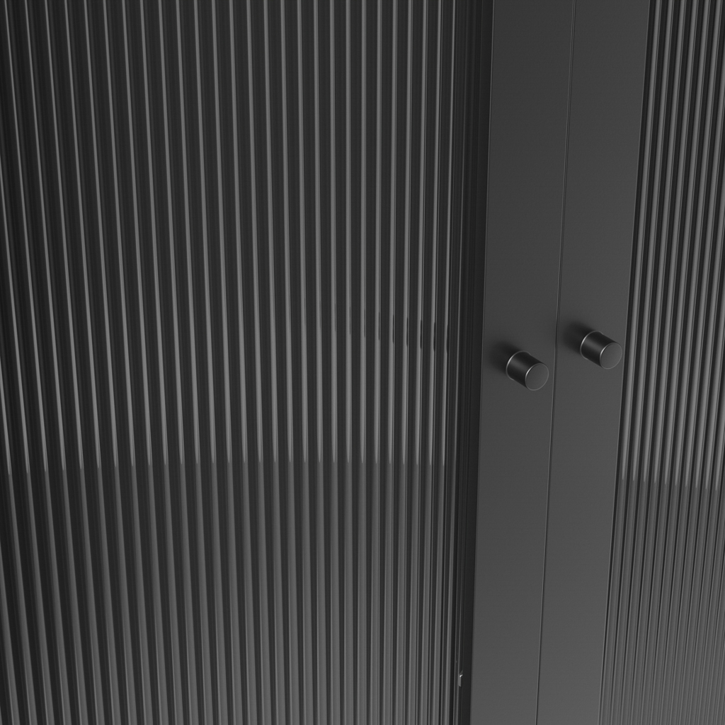 STORM BLACK 2 DOOR WARDROBE - Image 5