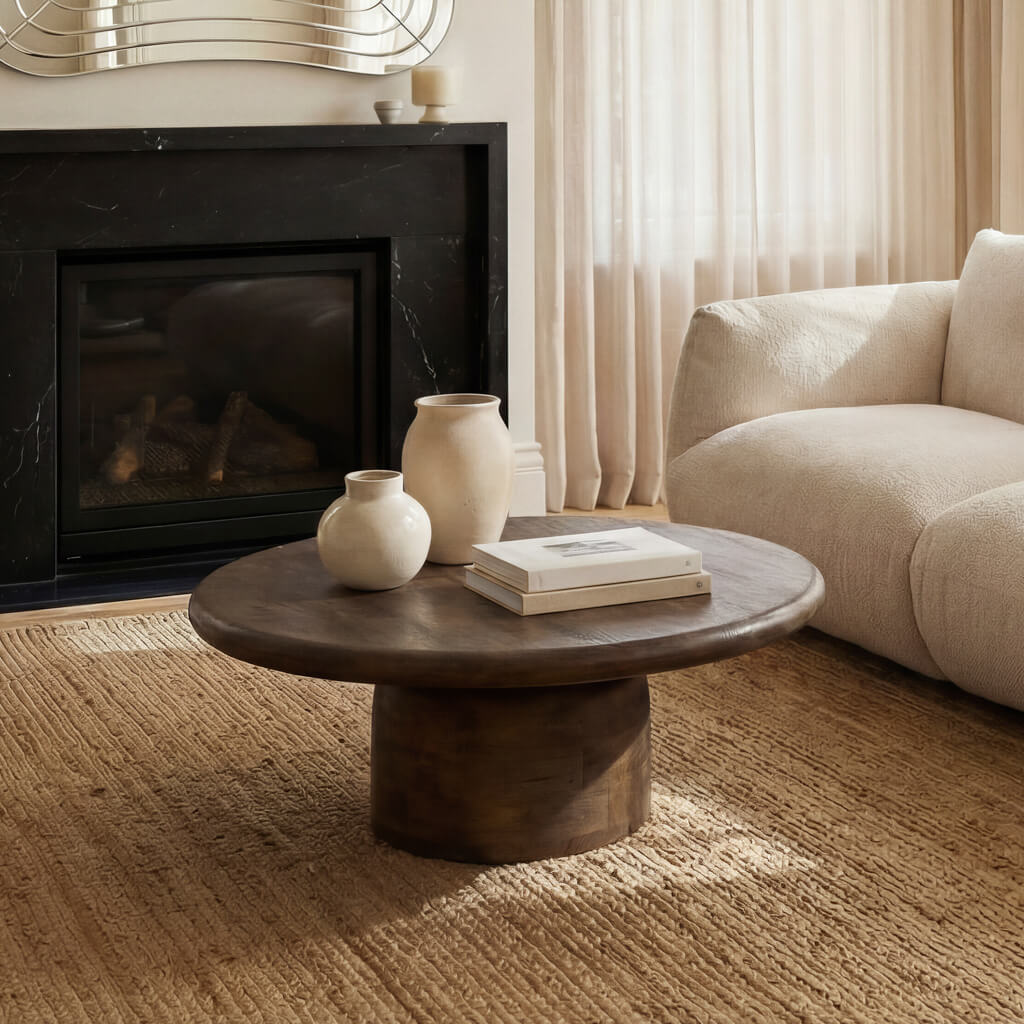 SORA LIGHT BROWN COFFEE TABLE