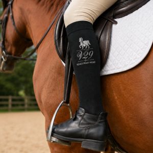 V29 Equestrian Black Socks