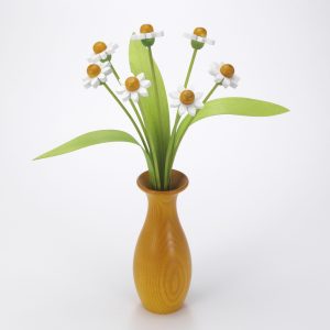 Daisies with classic vase