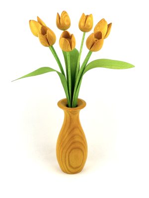 Yellow tulips with "classic" vase