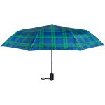 Royal Stewart tartan pattern umbrella with auto open and close feature.