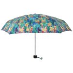 Colourful floral umbrella for rain protection and style.