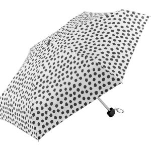 Black Polka Dot Print Supermini Umbrella (51034)
